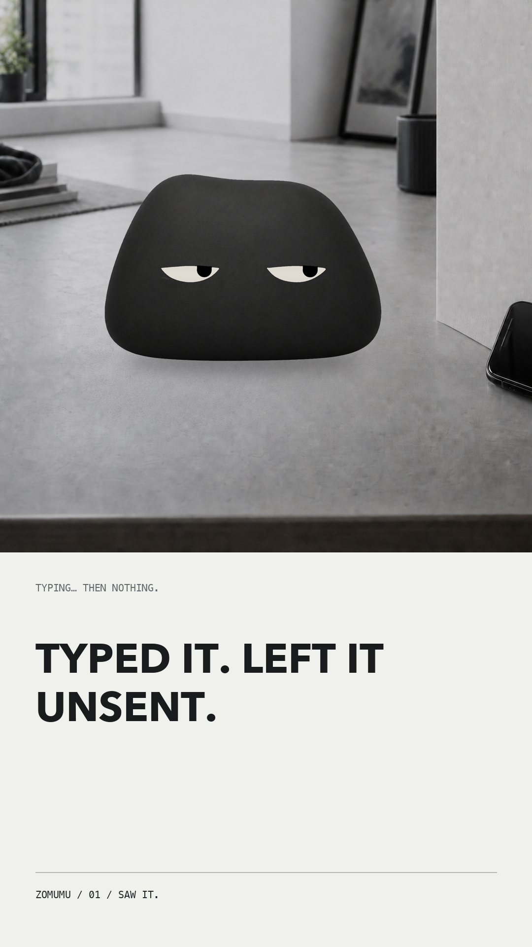 Typed it. Left it unsent. Story from Scene Pack 001