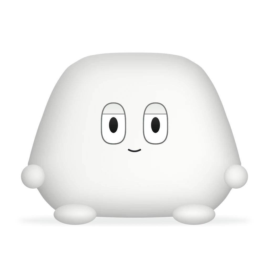 White Zomumu looks right at you, beside a red cup in its sunlit room